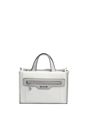 Silver & Polo SP1271 Kadın El Çantası Beyaz-A.Gri