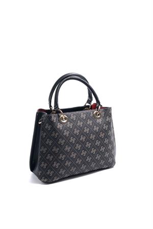 Silver & Polo SP1272 Kadın El Çantası Füme-Siyah