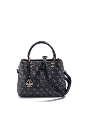 Silver & Polo SP1272 Kadın El Çantası Füme-Siyah