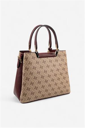 Silver & Polo SP969 Kadın El Çantası Koyu Bej-Bordo