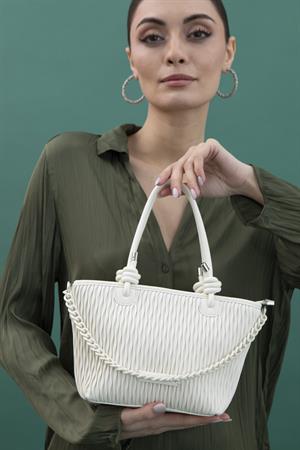 Sısley SLY207 El Çantası Beyaz