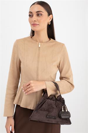 Sısley SLY245 Kadın El Çantası Kahve