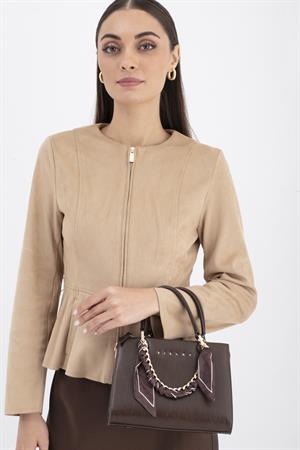Sısley SLY270 Kadın El Çantası Kahve