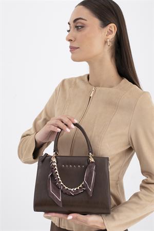 Sısley SLY270 Kadın El Çantası Kahve