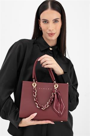 Sısley SLY286 Kadın El Çantası Bordo