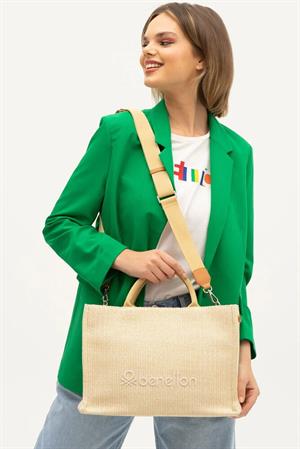 United Benetton BNT1274 El Çantası Bej