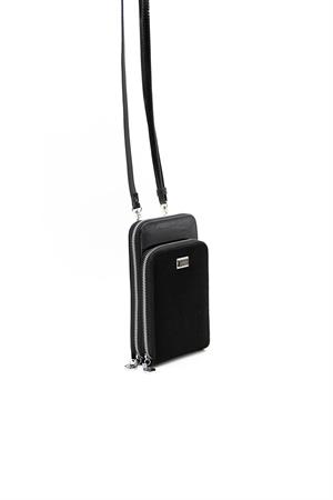 Silver & Polo SP1011 Kadın Telefon Çantası Siyah-Rugan Siyah