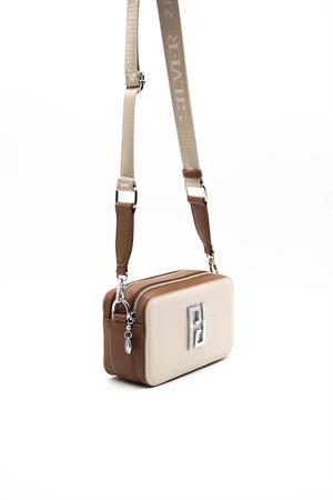 Silver & Polo SP1078 Kadın Çapraz Çanta Bej-A.Taba