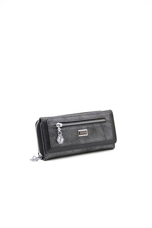 Silver & Polo SP846 Kadın Cüzdan & Kartlık M.Gümüş-Siyah