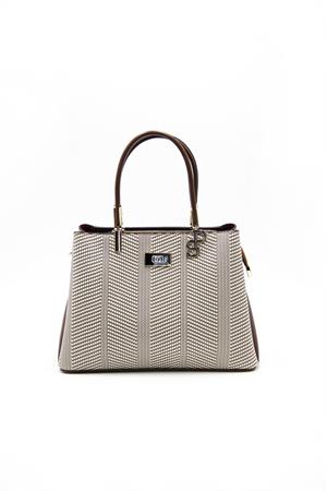 Silver & Polo SP1098 Kadın El Çantası Bej-Taba