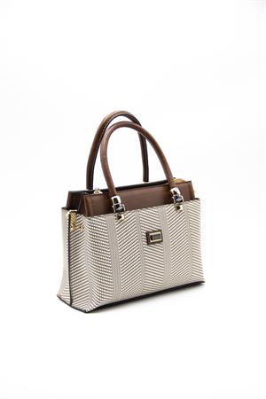 Silver & Polo SP826 Kadın El Çantası Bej-Taba