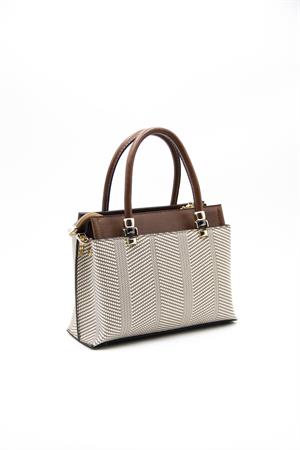 Silver & Polo SP826 Kadın El Çantası Bej-Taba