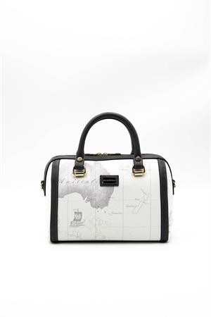 Silver & Polo SP1091 Kadın El Çantası Beyaz-Antrasit