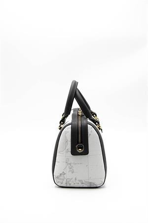 Silver & Polo SP1091 Kadın El Çantası Beyaz-Antrasit