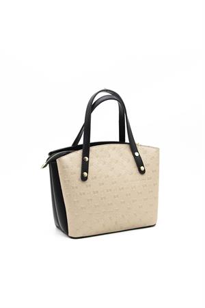 Silver & Polo SP1021 Kadın El Çantası Nut-Siyah