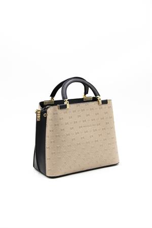 Silver & Polo SP1069 Kadın El Çantası Nut-Siyah