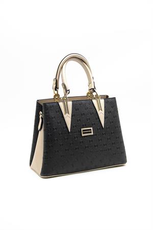 Silver & Polo SP1081 Kadın El Çantası Siyah-S.Nut