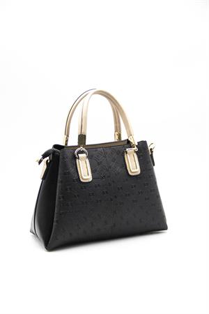 Silver & Polo SP1082 Kadın El Çantası Siyah-S.Nut