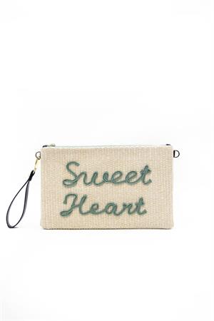 Silver & Polo SP1034 Kadın Portföy & Clutch Bej-Yeşil