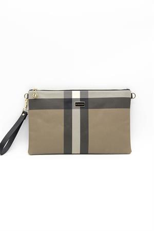 Silver & Polo SP1034 Kadın Portföy & Clutch Kahve-Siyah