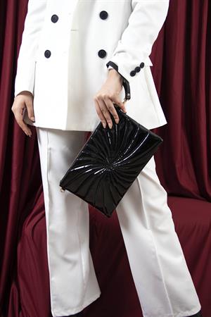 Silver & Polo SP1034 Kadın Portföy & Clutch Siyah-Rugan Siyah
