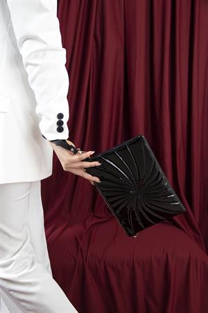 Silver & Polo SP1034 Kadın Portföy & Clutch Siyah-Rugan Siyah