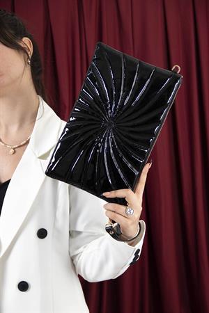 Silver & Polo SP1034 Kadın Portföy & Clutch Siyah-Rugan Siyah