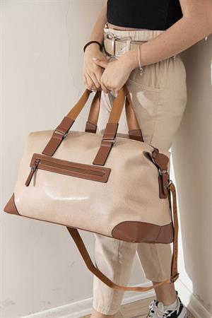 Silver & Polo SP873 Kadın Seyahat Çantası Nut-Taba
