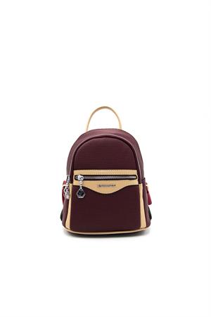 Silver & Polo SP983 Kadın Sırt Çantası Bordo-Nut