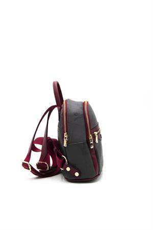 Silver & Polo SP983 Kadın Sırt Çantası Siyah-Bordo
