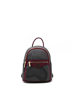 Silver & Polo SP983 Kadın Sırt Çantası Siyah-Bordo