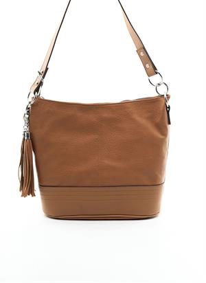 Jacquline IM496 Omuz Çantası Taba