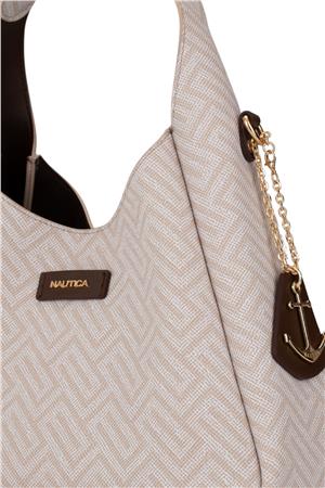 Nautica CN7619T Kadın Omuz Çantası Bej-A.Kahve
