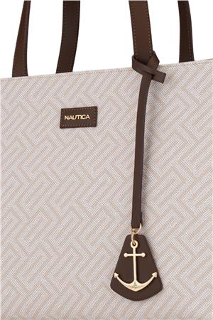 Nautica CN7628T Omuz Çantası Bej-A.Kahve