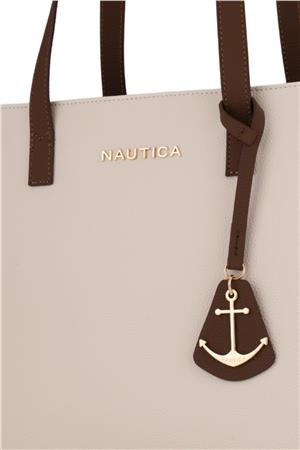 Nautica CN7663T Kadın Omuz Çantası Ekru-A.Kahve