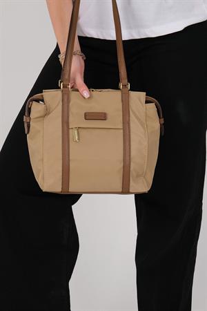 Silver & Polo 1215 Kadın Omuz Çantası Vizon-Camel