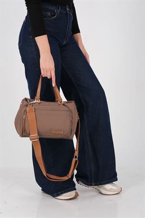 Silver & Polo 1227 Kadın Omuz Çantası Kahve-Taba