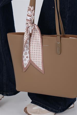 Silver & Polo 1238 Kadın Omuz Çantası Bej