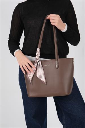 Silver & Polo 1238 Kadın Omuz Çantası Kahve