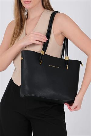 Silver & Polo 1239 Kadın Omuz Çantası Siyah