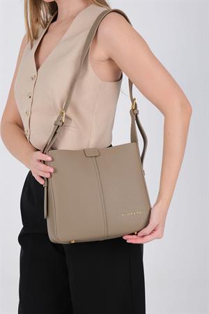 Silver & Polo 1249 Kadın Omuz Çantası Vizon