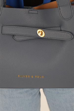 Silver & Polo 1240 Kadın Omuz Çantası Mavi