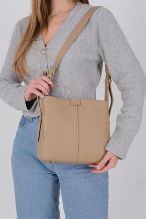 Silver & Polo 1249 Kadın Omuz Çantası Bej