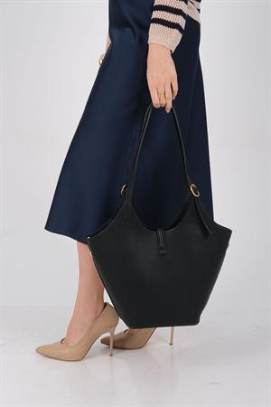 Silver & Polo 1246 Kadın Omuz Çantası Siyah