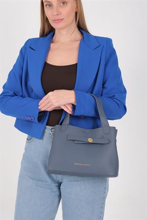 Silver & Polo 1240 Kadın Omuz Çantası Mavi