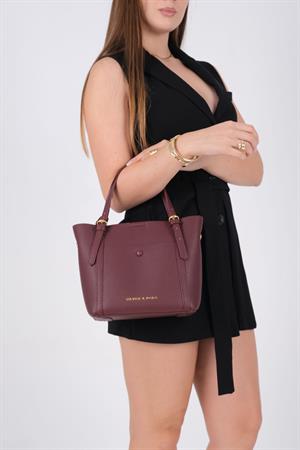Silver & Polo 1244 Kadın Omuz Çantası Bordo