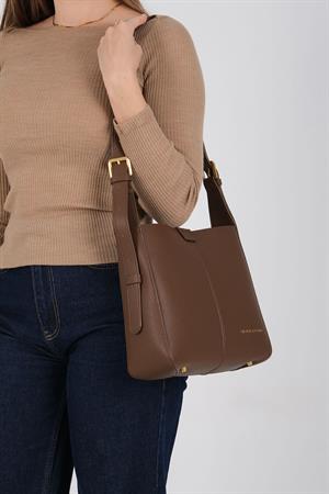 Silver & Polo 1249 Kadın Omuz Çantası Kahve