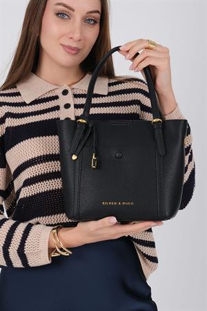 Silver & Polo 1244 Kadın Omuz Çantası Siyah