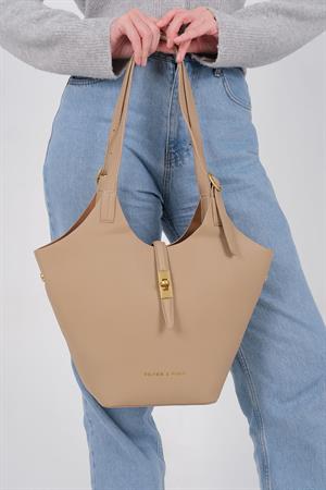 Silver & Polo 1246 Kadın Omuz Çantası Bej