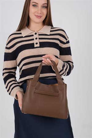 Silver & Polo 1240 Kadın Omuz Çantası Kahve